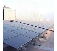 LMMIAOZ Brosse de Nettoyage pour Panneaux photovoltaïques et fenêtres avec rallonge, Outil de Nettoyage pour toitures et vitres à Usage Commercial, tête de Brosse de 55 cm - 5 m