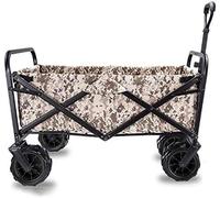 LMMIAOZ Chariot de Courses Pliable pour Jardin, Chariot Robuste, Chariot Multifonction pour Camping, Plage, supermarché