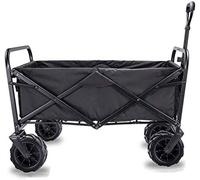 LMMIAOZ Chariot de Courses Pliable pour Jardin, Chariot Robuste, Chariot Multifonction pour Camping, Plage, supermarché