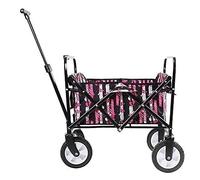 LMMIAOZ Chariot de Festival, Chariot de Camping, Chariot de Jardin Pliable, Chariot de Jardin Robuste à 4 Roues, Chariot de Courses pour Camping en Plein air, supermarché de plag