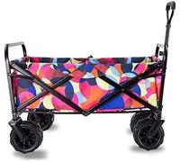 LMMIAOZ Chariot de Jardin Pliable et Robuste, Chariot de Courses Multifonction pour Camping, Plage, supermarché