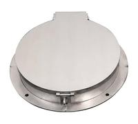 LMMIAOZ Couvercles de Regard en Acier Inoxydable, couvercles et Cadres de Regard Ronds en métal, couvercles de Fosse septique encastrés verrouillables, couvercles Ronds Pleins,