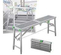 LMMIAOZ Échafaudage Pliant Multifonctionnel avec Plateforme de Travail à Hauteur réglable pour la décoration, Le Nettoyage et la Construction, Tabouret, Banc, Tour, échelle 140×4