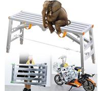 LMMIAOZ Échelle d'échafaudage multifonctionnelle en Acier - Plateforme d'échelle Pliable pour travaux intérieurs/extérieurs - Équipement d'échafaudage Robuste, Stable et Portable