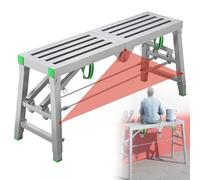 LMMIAOZ Équipement d'échafaudage pour Plateforme de Travail, escabeaux, échafaudage Pliable et Portable Multifonctionnel, Tour d'échafaudage, Tabouret, Banc à Hauteur réglable, a