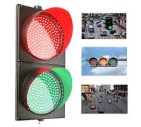 LMMIAOZ Feu de signalisation LED 200 mm - Signalisation Industrielle 12 V pour quais de Chargement, feu Stop Haute visibilité pour véhicules et piétons, indicateur de sécurité du