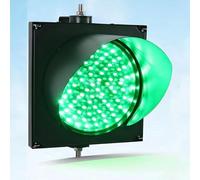 LMMIAOZ Feu de signalisation LED étanche IP65 - Rouge/Jaune/Vert, Applique Murale Industrielle, Multi-Tension 12 V/24 V pour Stations de Lavage Auto, Bars et usines (Vert_200 mm/