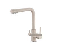 LMMIAOZ Robinet de Cuisine doré avec Eau filtrée Robinet de lavabo en Laiton pour Eau Potable Robinet mitigeur monté sur Pont pour Cuisine Design élégant et Fonctionnel pour Diff
