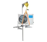 LMMIAOZ Treuil spécialisé pour Installation de climatiseur, Support de Levage Pliable en Acier Inoxydable + treuil Manuel CAIHUA (Couleur : Supports triphasés + treuil de 10 m)
