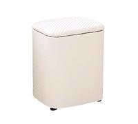 LMMIAOZ Vanity Stool with Storage Space, Makeup Pouf Seat, Accent Table, Footrest 38x25x31 cm - Stylish Interior Furniture for Dressing Room and Living Room