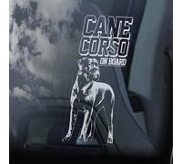 LMMIXEE Autocollant Cane Corso on Board - Autocollant pour fenêtre de voiture - Inscription « Beware of the Dog » - Mastiff italien - Autocollant en vinyle découpé - Cadeau amusant