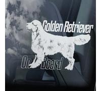 LMMIXEE Autocollant Golden Retriever on Board pour fenêtre de voiture, décalcomanie en vinyle avec guide pour chien, maman, papa, décalcomanie, décalcomanie, décalcomanie, décalcomanie, autocollant