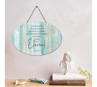 LMMIXEE Panneau en bois « So We Fix Our Eyes Not on What Is Seen » - Verse de la Bible - Décoration murale - Décoration murale - Panneau religieux pour maison, chambre à coucher, cuisine, salon - 15,2