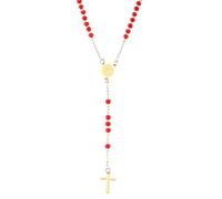 LMMSHA Accessoires en Argent Sterling pour Femmes 1pc Collier Chapelet Religieux Croix Mary Pendante Câle chaîne de câbles 20 Pouces, Colliers chrétiens