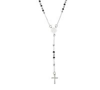 LMMSHA Accessoires en Argent Sterling pour Femmes 1pc Collier Chapelet Religieux Croix Mary Pendante Câle chaîne de câbles 20 Pouces, Colliers chrétiens
