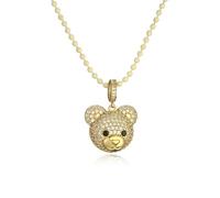 LMMSHA Accessoires Portant Un Femmes, Couleur graines, Ours, Bijoux gommeux, charrs, de Panda pour Filles, Collier à Griffe d'ours