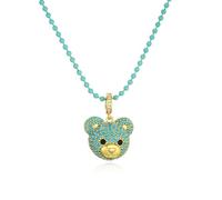 LMMSHA Accessoires Portant Un Femmes, Couleur graines, Ours, Bijoux gommeux, charrs, de Panda pour Filles, Collier à Griffe d'ours