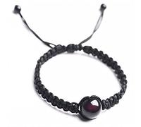LMMSHA Bracelet Feng Shui, Bracelet à Cordes Feng Shui Bracelet Bracelet Bracelet Bracelet de Pierre en Pierre en Pierre de Chakra Bracelet pour Femmes Men Crystal Amulet Good Luck Bracelet (Noir, 16
