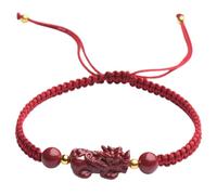 LMMSHA Bracelet Feng Shui, Bracelet Feng Shui Bracelet Cinnabar Crystal Stone Bracelet Ajustement Bracelet Bracelet Bracelet Luck-Charm Luck