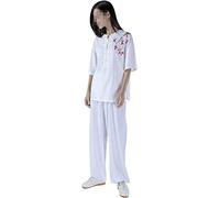 LMMSHA Costume Tai Chi, vêtements d'arts Martiaux, Uniforme en Lin ForZen adapté aux Femmes 23.4.23