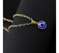 LMMSHA Evil Eye Les Chaîne Blue Eyes Amulet Collier Pendant Adjudicable Bijoux délicat Gift pour Femmes Filles