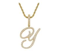LMMSHA féminins chaîne de la fête des mères du Ramadan Hop Hip Jewelry Collier Diamond Pendant Femme Pendre Pendrant Capital Pendants Colliers pour sœur