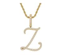 LMMSHA féminins chaîne de la fête des mères du Ramadan Hop Hip Jewelry Collier Diamond Pendant Femme Pendre Pendrant Capital Pendants Colliers pour sœur
