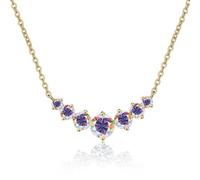LMMSHA Surprise Engagements Anniversaires avec la Chaîne de Pendentif Diamant Moissanite 2,8 CT Platiné 18K White Femme