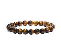 LMMSHX 4 mm 8 mm 10 mm Eyes Tiger Perles Bracelet Men de Charme Natural Stone Braslet pour l'homme Fait à la Main