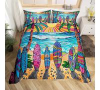 LMMSMGS Housse de Couette 160x200 Skateboard Parure de Lit 160x200 Enfant 1 Personnes avec Fermeture Éclair Doux Respirant Microfibre Housse de Couette et 1 Taie d'oreiller 65x65 cm
