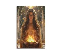 LMMZPUD Hestia Poster décoratif sur toile déesse du foyer - Impression d'art moderne pour chambre à coucher - 20 x 30 cm