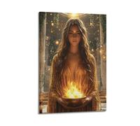 LMMZPUD Hestia Poster décoratif sur toile déesse du foyer - Impression d'art moderne pour chambre à coucher - 50 x 75 cm