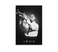 LMMZPUD Poster de chanteur Louis Armstrong - Impression sur toile - Décoration murale moderne pour chambre à coucher - 20 x 30 cm