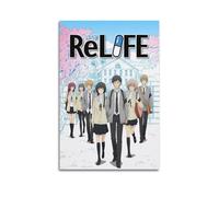 LMMZPUD Poster de dessin animé ReLIFE Retour à 17 - Impression sur toile - Décoration murale moderne pour chambre à coucher - 60 x 90 cm