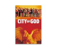 LMMZPUD Poster de film Cité de Dieu - Peinture sur toile - Impression d'art moderne pour chambre à coucher - 60 x 90 cm