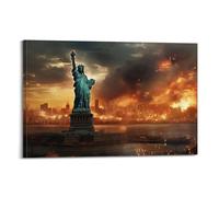 LMMZPUD Poster décoratif sur toile « The Last Days of New York » - Impression sur toile moderne pour chambre à coucher - 40 x 60 cm