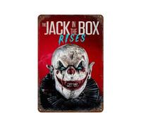 LMMZPUD Poster Movie Jack in The Box Rises Décoration murale Art Métal Affiche Moderne Bar Décorations 30 x 20 cm