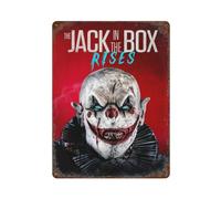 LMMZPUD Poster Movie Jack in The Box Rises Décoration murale Art Métal Poster Moderne Bar Décorations 40 x 30 cm