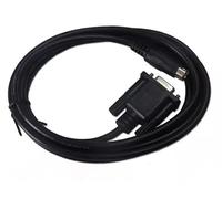 LMNCBVYA 15m DOP-DVP PLC Communication Cable for Touch Panel - Compatible with DOP Series and DVP Series - Black