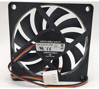 LMNCBVYA Ailsa Hexi A8010-27CB 4-Wire DC Fan - 12V 0.25A 3W, 800/2500RPM, 23.3CFM, 80x80x10mm for Laptop Solutions