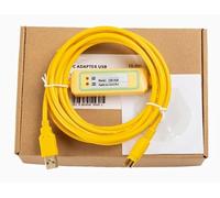 LMNCBVYA Ailsa Hexi USB-XGB Programming Cable for XGB XBC XBM Series PLC - 3 Metre Gold-Plated High Speed FT232RL Communication Cable
