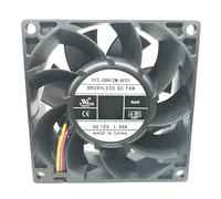 LMNCBVYA DC 12V 1.50A EFC-08H12W-AF01 8038 8cm 3-Wire Chassis Fan for Efficient Heat Dissipation
