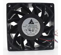 LMNCBVYA Delta FFB1248SHE 120mm 48V Cooling Fan - 170.92CFM High Speed 3-Wire Dual Ball Bearing Fan for Efficient Cooling Solutions