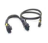 LMNCBVYA FCQLR Mini 8P to Dual 8P Graphics Power Supply Cable for Inspur NF5280M5 Server - 0.6m Length