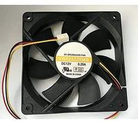 LMNCBVYA FD121225MB 120mm DC12V 0.29A Dual Ball Fan - 3-Wire Design for Efficient