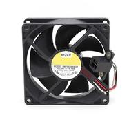 LMNCBVYA High-Performance Waterproof Cooling Fan 9WF0924H4031-90x90x25mm, 24V, 0.13A, 3-Wire Design