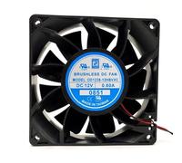 LMNCBVYA OD1238-12HBVXC 12V DC Brushless Fan - 120mm x 120mm x 38mm, 0.60A Cooling Fan for Electronics and Projects