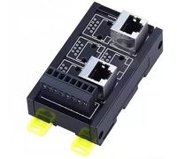 LMNCBVYA RJ45-8P-2-Port Industrial Ethernet Hub - 8Pin Wiring Terminal Block Adapter for Network Connections