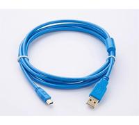 LMNCBVYA USB-Q PLC Programming Cable 2M for Q06UDEH Q03UDE Q Series - Cable with Gold-Plated Connector, Blue