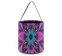 LMNGH Sacs cadeaux avec poignée fourre-tout fourre-tout portable seau cadeau magnifiquement imprimé mandala stylisé sac à bonbons panier fourre-tout fourre-tout, Mandala stylisé, 7.9x8.3 inches
